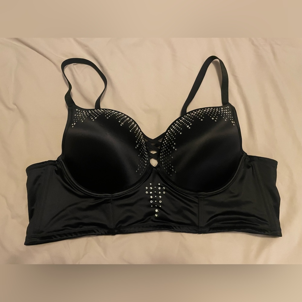 Torrid Black Bra with Sparkling Details